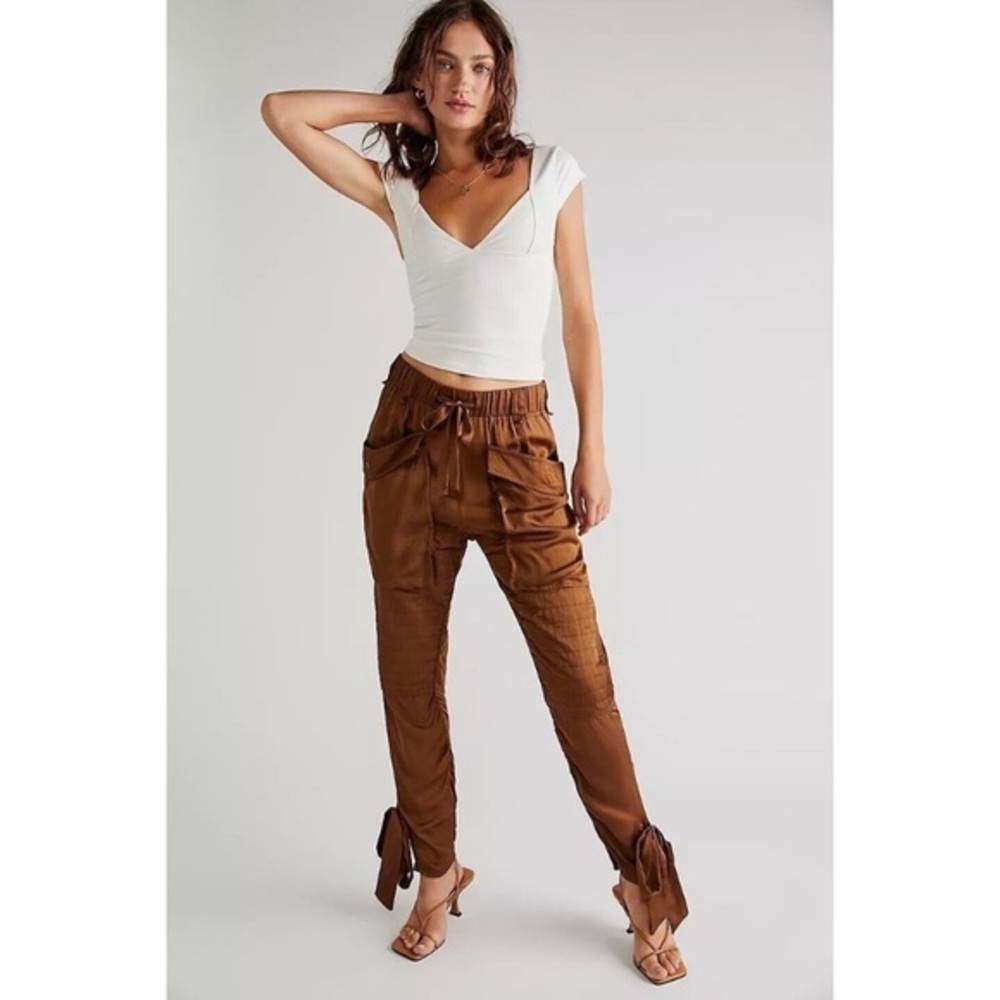 Free People Nicholas K Field Pant Chocolate Brown XS
